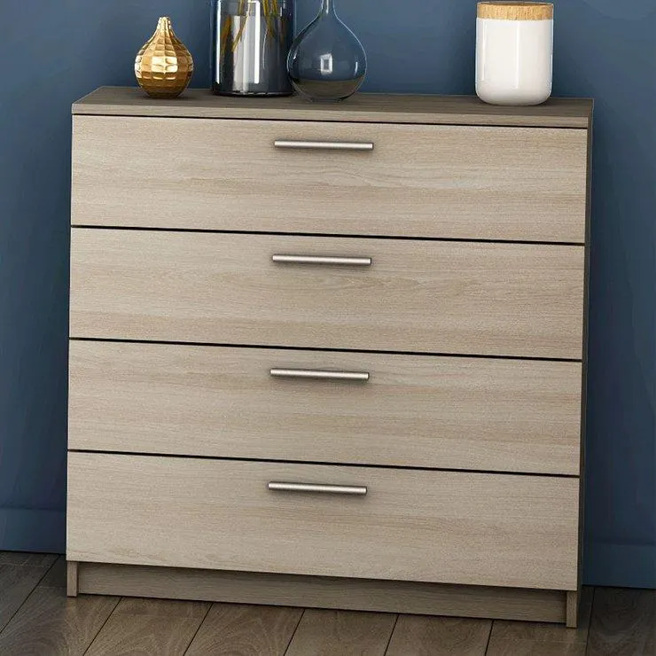 PRICY 2 COMMODE 4TIROIRS CHENE SHANNON