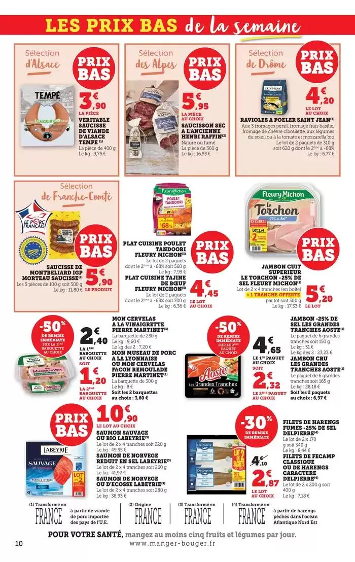 Les prix bas ! du 31 mars au 6 avril 2025 - Catalogue page 10