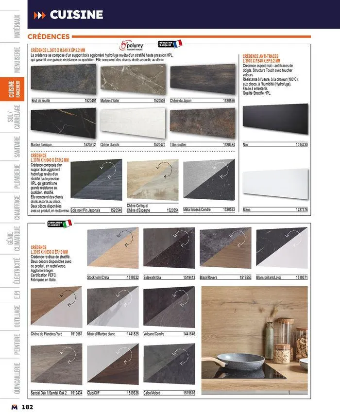 Guide produits 2024 du 15 mars au 31 décembre 2024 - Catalogue page 182