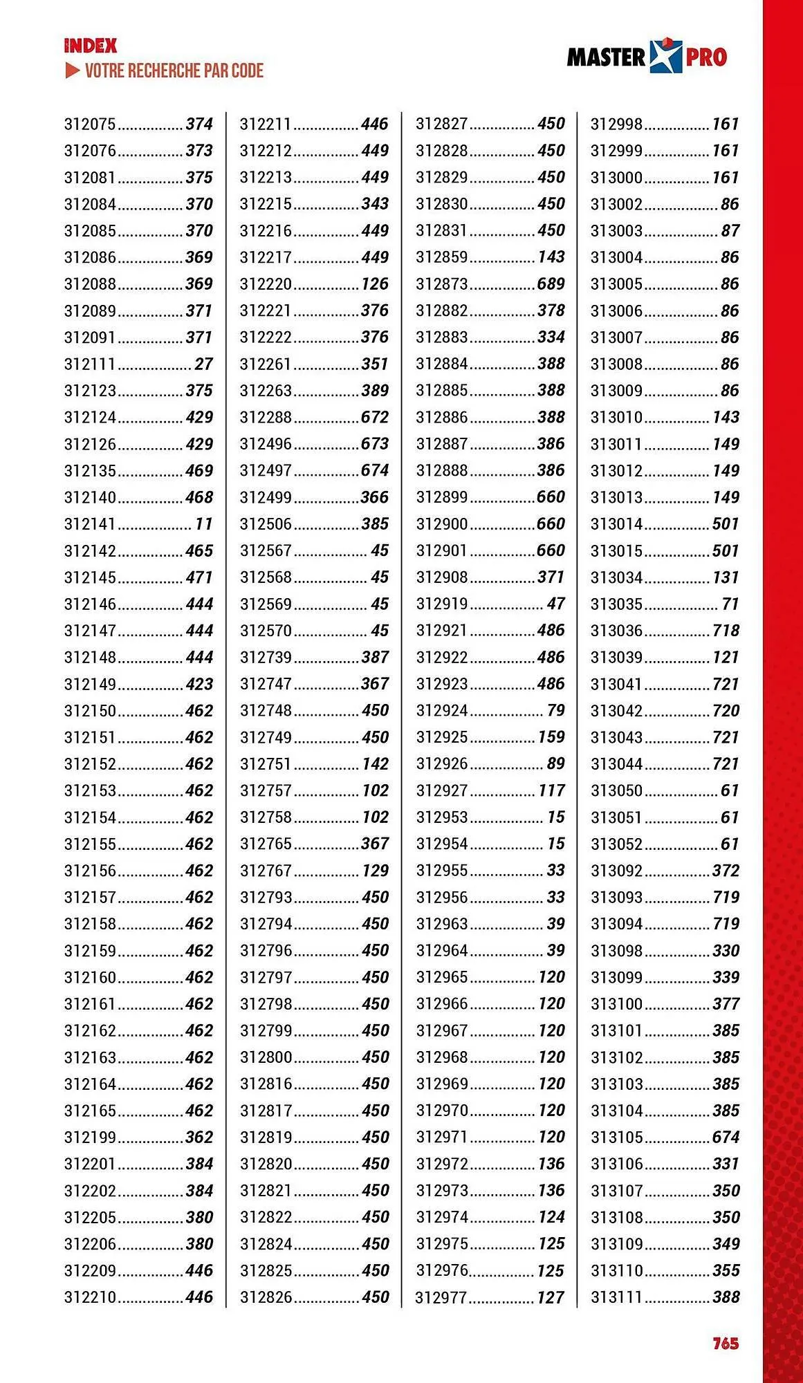 Catalogue Master Pro du 3 janvier au 31 décembre 2025 - Catalogue page 767