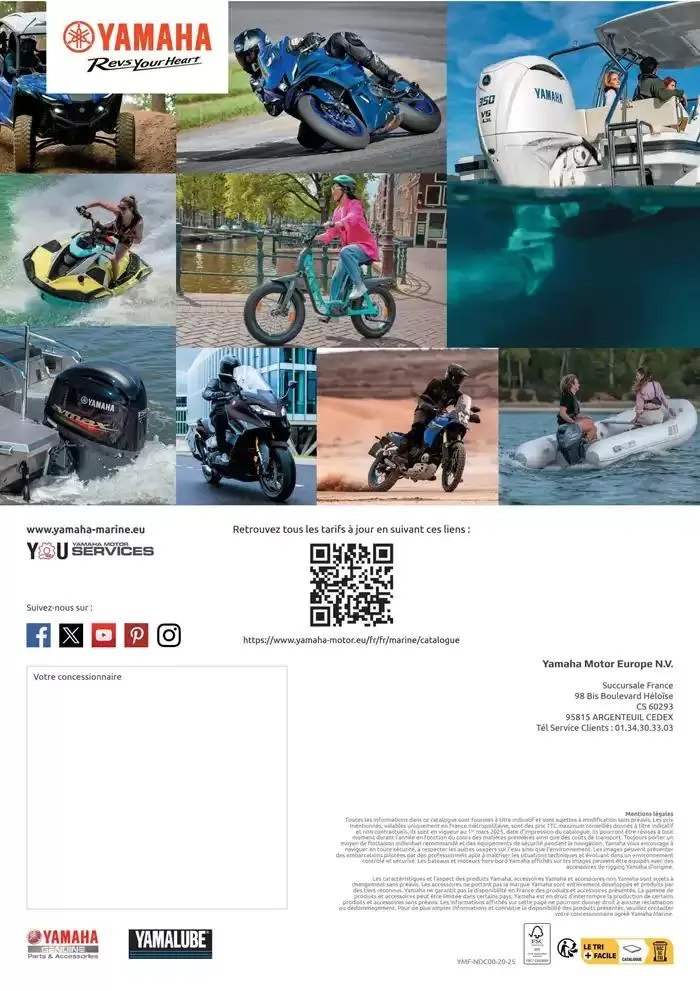 Catalogue Yamaha Marine - Accessoires Marine 2025 du 1 mars au 31 mars 2025 - Catalogue page 116