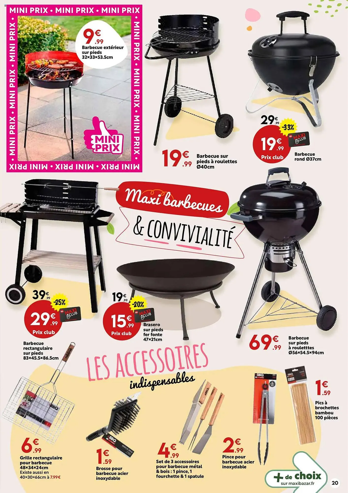 Catalogue Maxi Bazar du 29 avril au 31 mai 2026 - Catalogue page 20