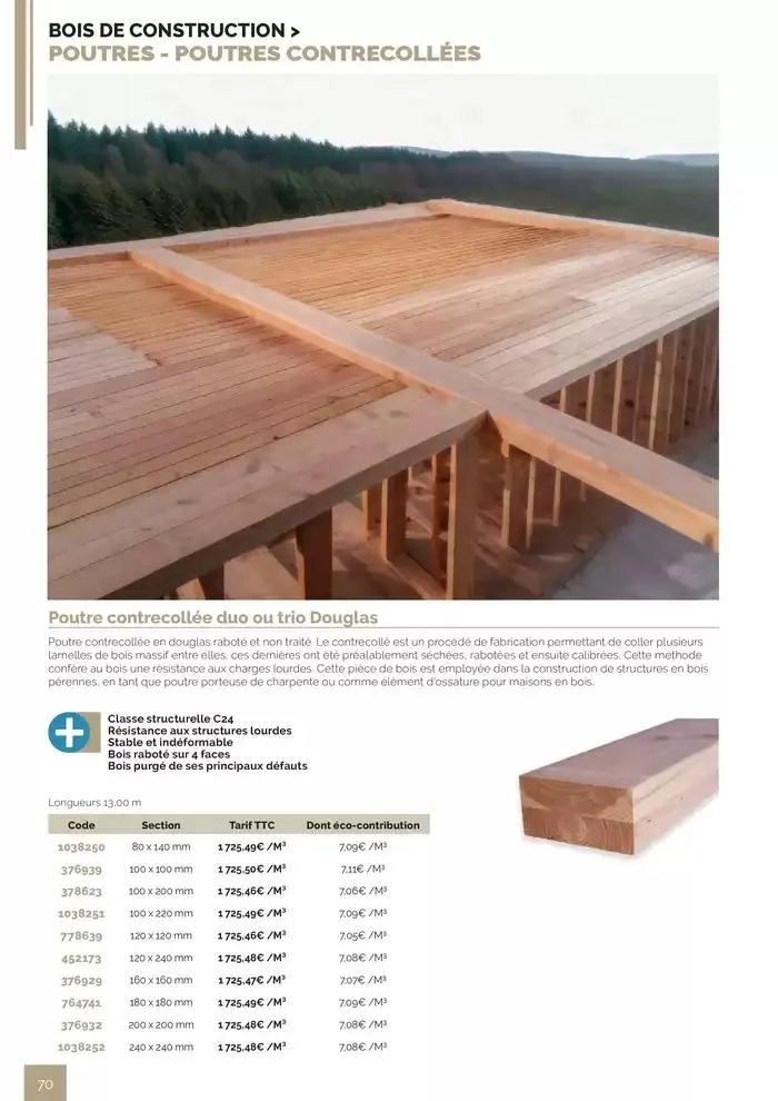 BOIS PANNEAUX 2025 2026 du 30 avril au 31 décembre 2026 - Catalogue page 70