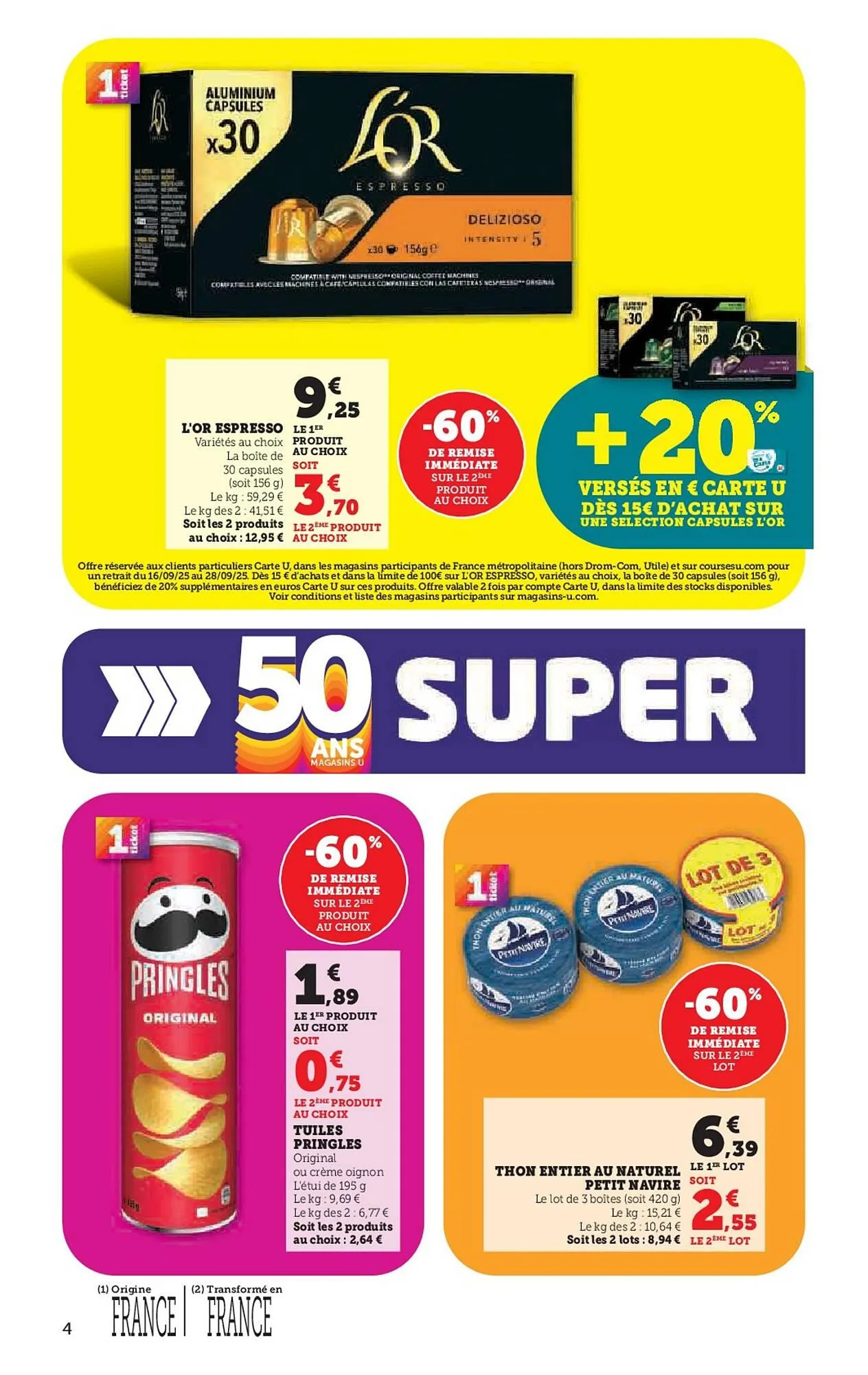 Catalogue Super U du 16 septembre au 28 septembre 2025 - Catalogue page 4