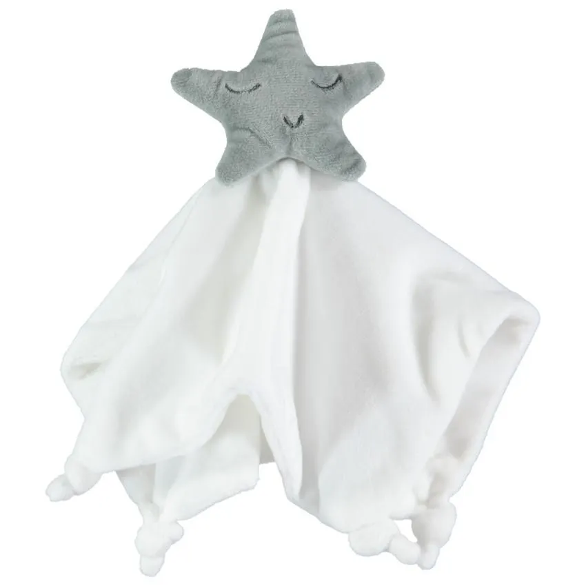 Doudou plat étoile en velours