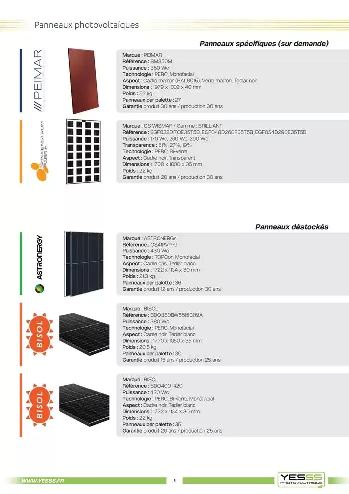 Catalogue Photovoltaique 2025 du 4 mars au 31 décembre 2025 - Catalogue page 7