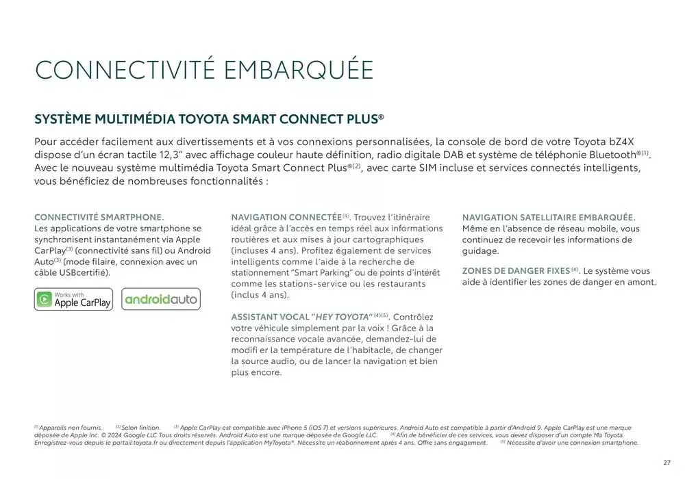 Toyota bZ4X  du 24 octobre au 24 octobre 2025 - Catalogue page 27
