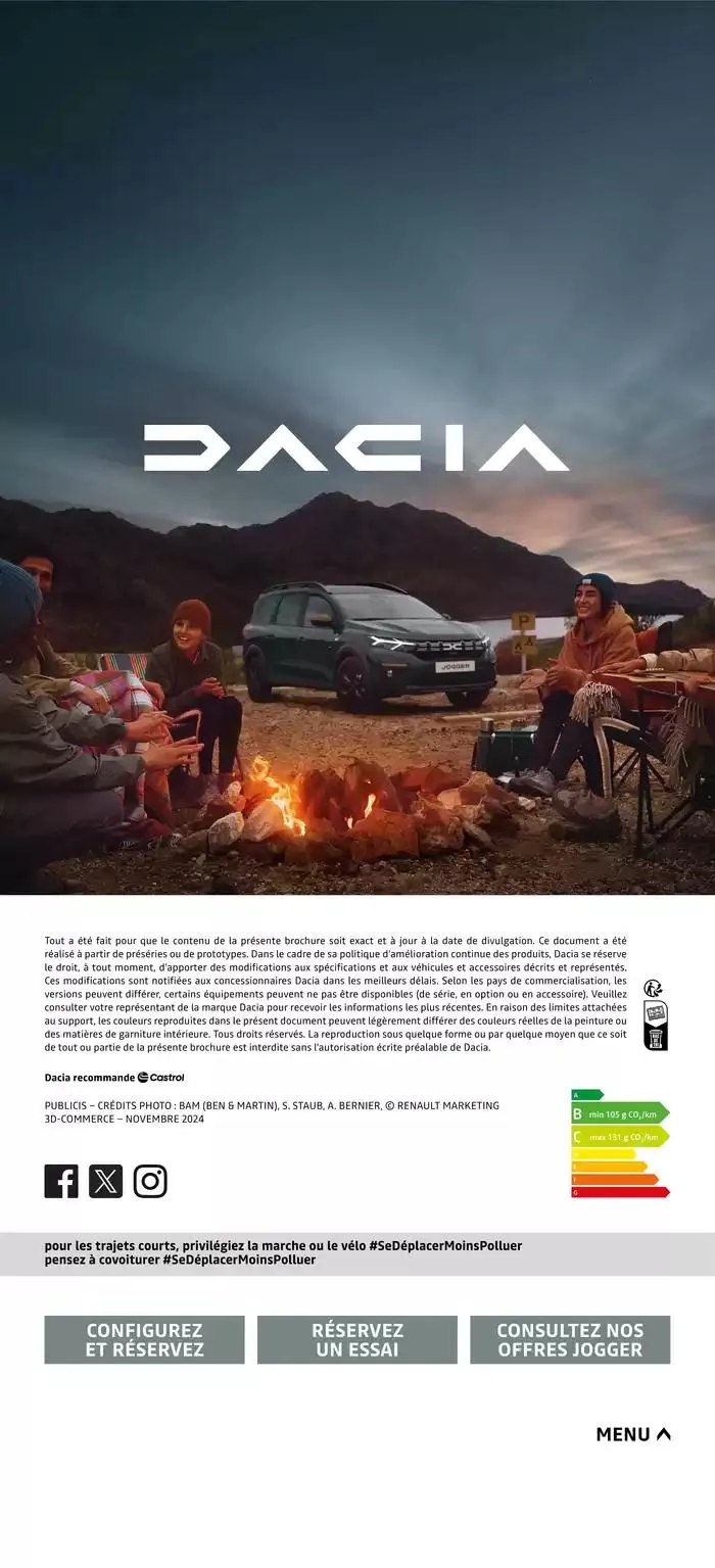 Dacia Jogger du 12 novembre au 12 novembre 2025 - Catalogue page 24