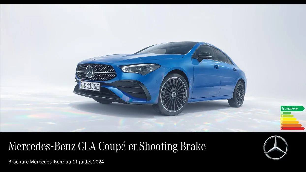 Mercedes Benz CLA Coupé et Shooting Brake du 9 septembre au 31 août 2025 - Catalogue page 1