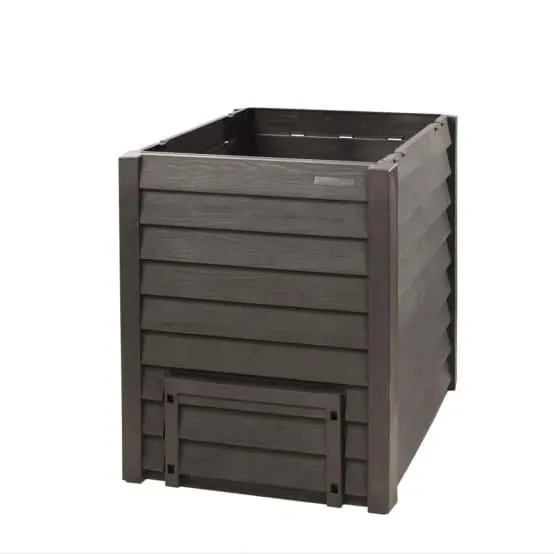 Composteur GARANTIA Thermo-Wood 600L marron + grille de fond