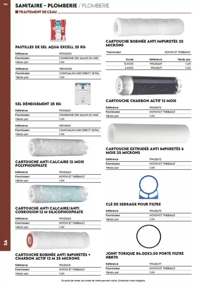 Tout faire +de 15 000 Produits du 17 décembre au 30 juin 2025 - Catalogue page 699