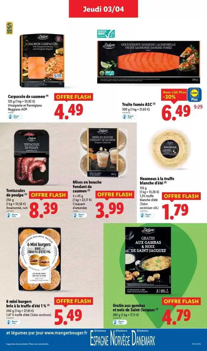Concôctez un délicieux repas à l'occasion de Pâques avec la marque Deluxe chez Lidl ! du 3 avril au 9 avril 2025 - Catalogue page 19