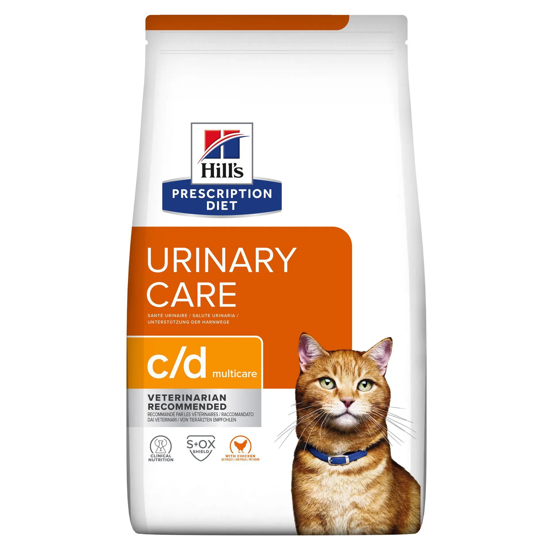 Hill's prescription diet c/d multicare urinary care kattenvoer met kip zak 8kg