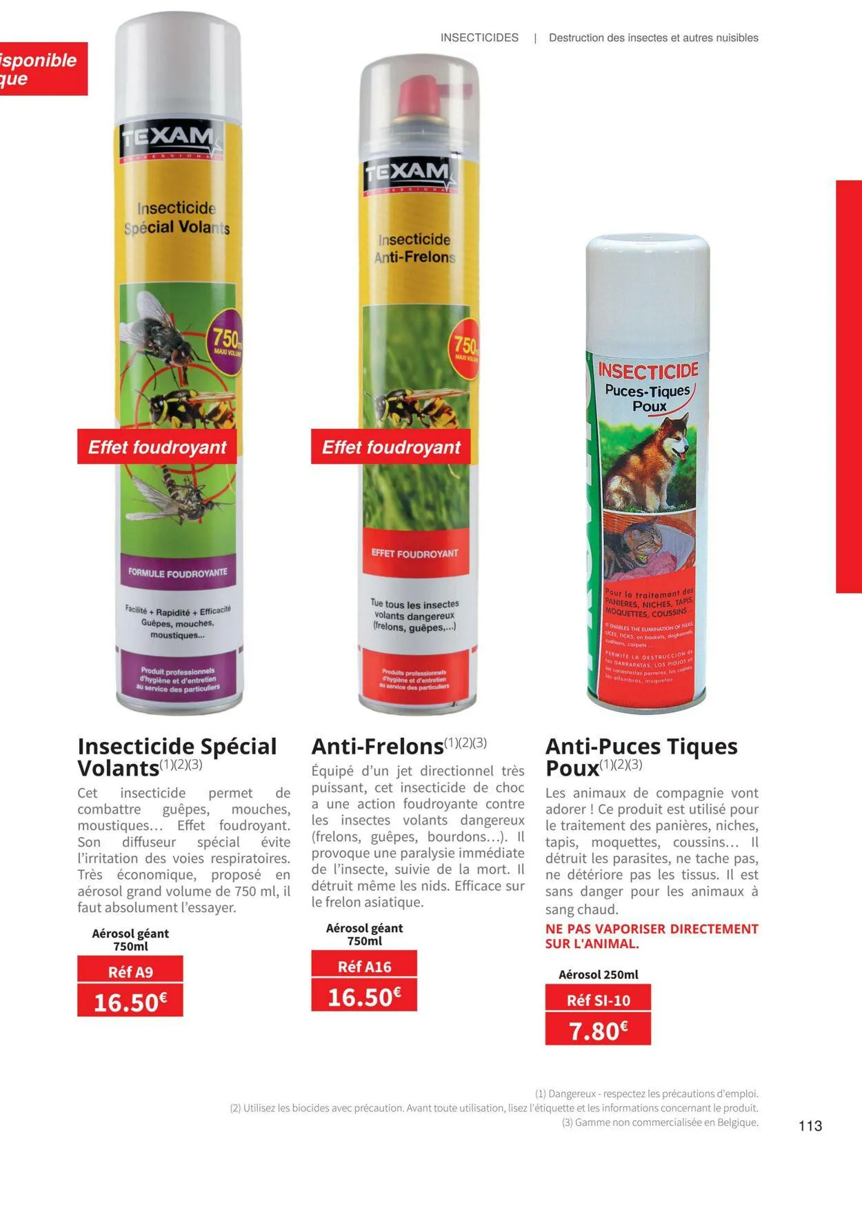 Texam du 1 octobre au 31 octobre 2023 - Catalogue page 112