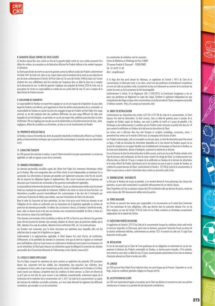 Écoles et loisirs 2025 du 1 janvier au 31 décembre 2025 - Catalogue page 273