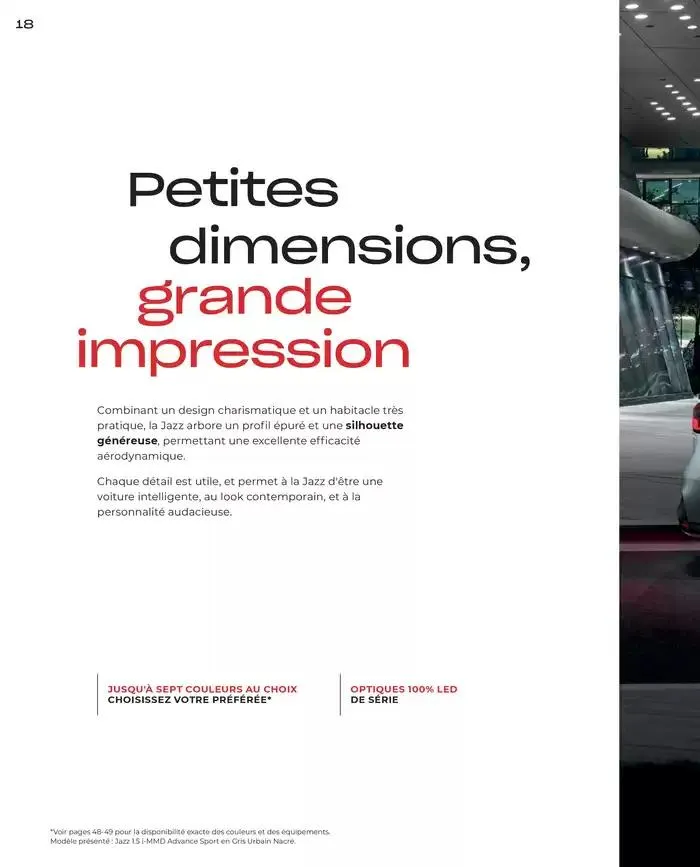 JAZZ e: Hev HYBRID du 7 janvier au 31 mai 2025 - Catalogue page 18