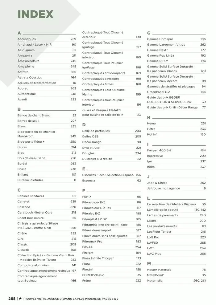 Catalogue 2025 Agenceurs du 25 avril au 31 décembre 2025 - Catalogue page 268