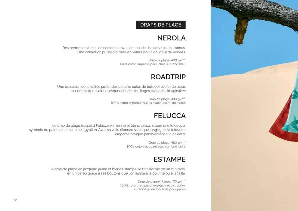 Notre collection Printemps - Ete 2025 du 14 février au 30 août 2025 - Catalogue page 52