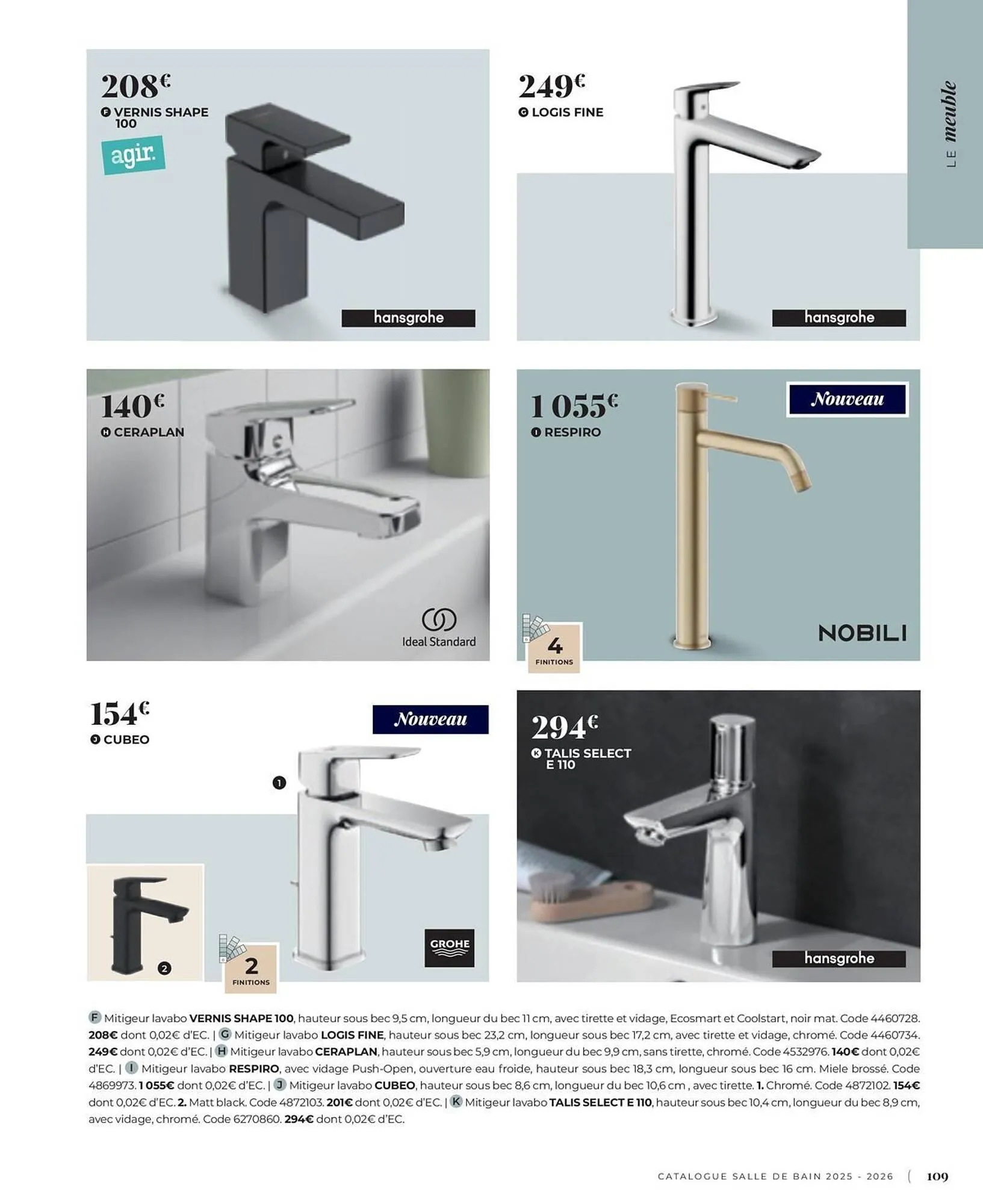 Catalogue Cedeo du 3 juin au 31 décembre 2025 - Catalogue page 109