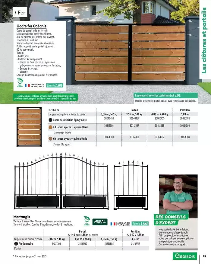Aménagements Extérieurs 2025 du 1 janvier au 31 décembre 2025 - Catalogue page 49