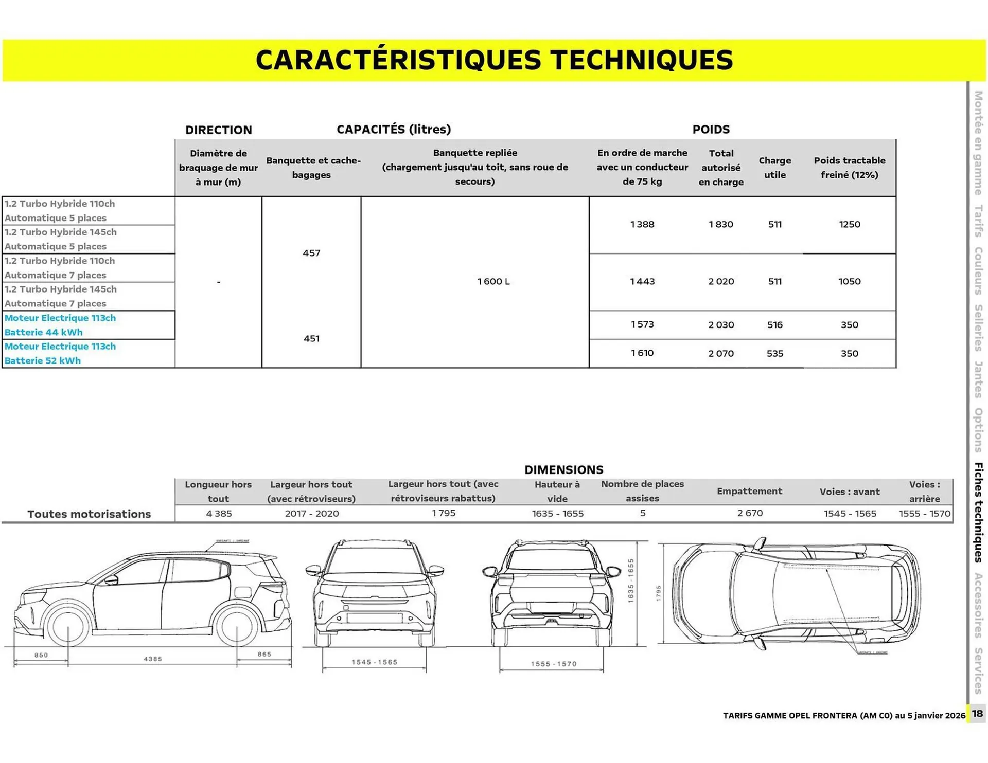 Catalogue Opel du 6 janvier au 6 janvier 2027 - Catalogue page 19