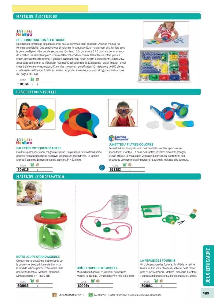 Nos Catalogues Thématiques du 1 janvier au 31 décembre 2025 - Catalogue page 491