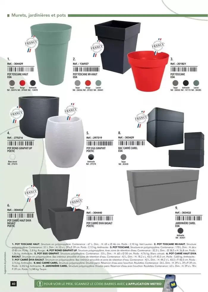 Metro #Terrasse édition 2025 du 30 janvier au 1 juillet 2025 - Catalogue page 40