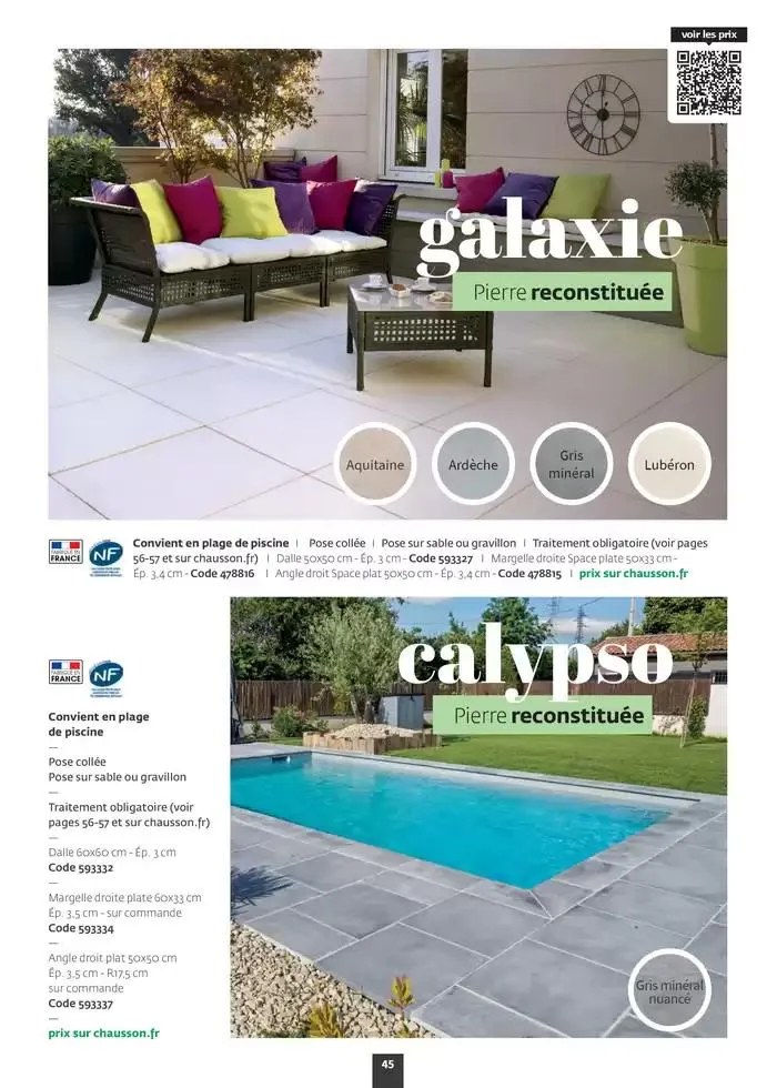 Aménagez votre extérieur SAISON 2025 du 1 janvier au 31 décembre 2025 - Catalogue page 47