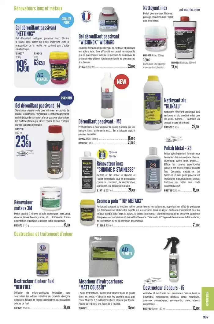 Catalogue Accastillage Diffusion 2025 du 1 janvier au 31 décembre 2025 - Catalogue page 389