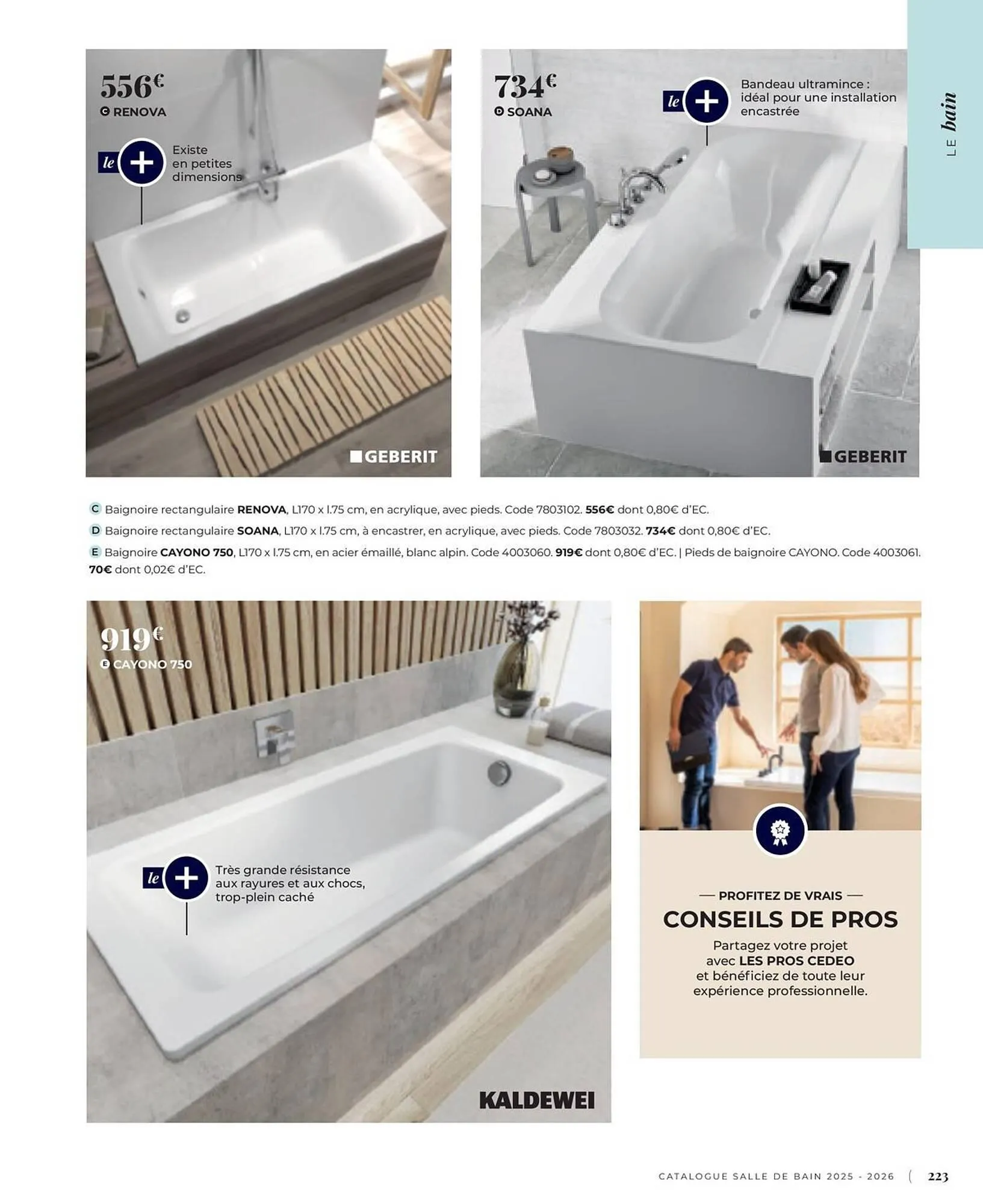 Catalogue Cedeo du 3 juin au 31 décembre 2025 - Catalogue page 223