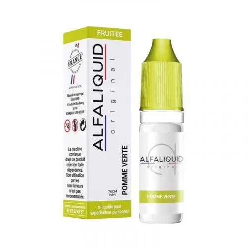 E Liquide POMME VERTE 10 ml - Alfaliquid