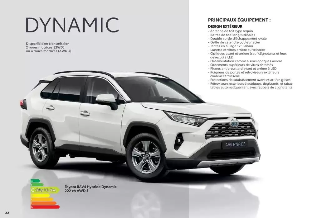 Toyota RAV4  du 27 janvier au 25 janvier 2026 - Catalogue page 22