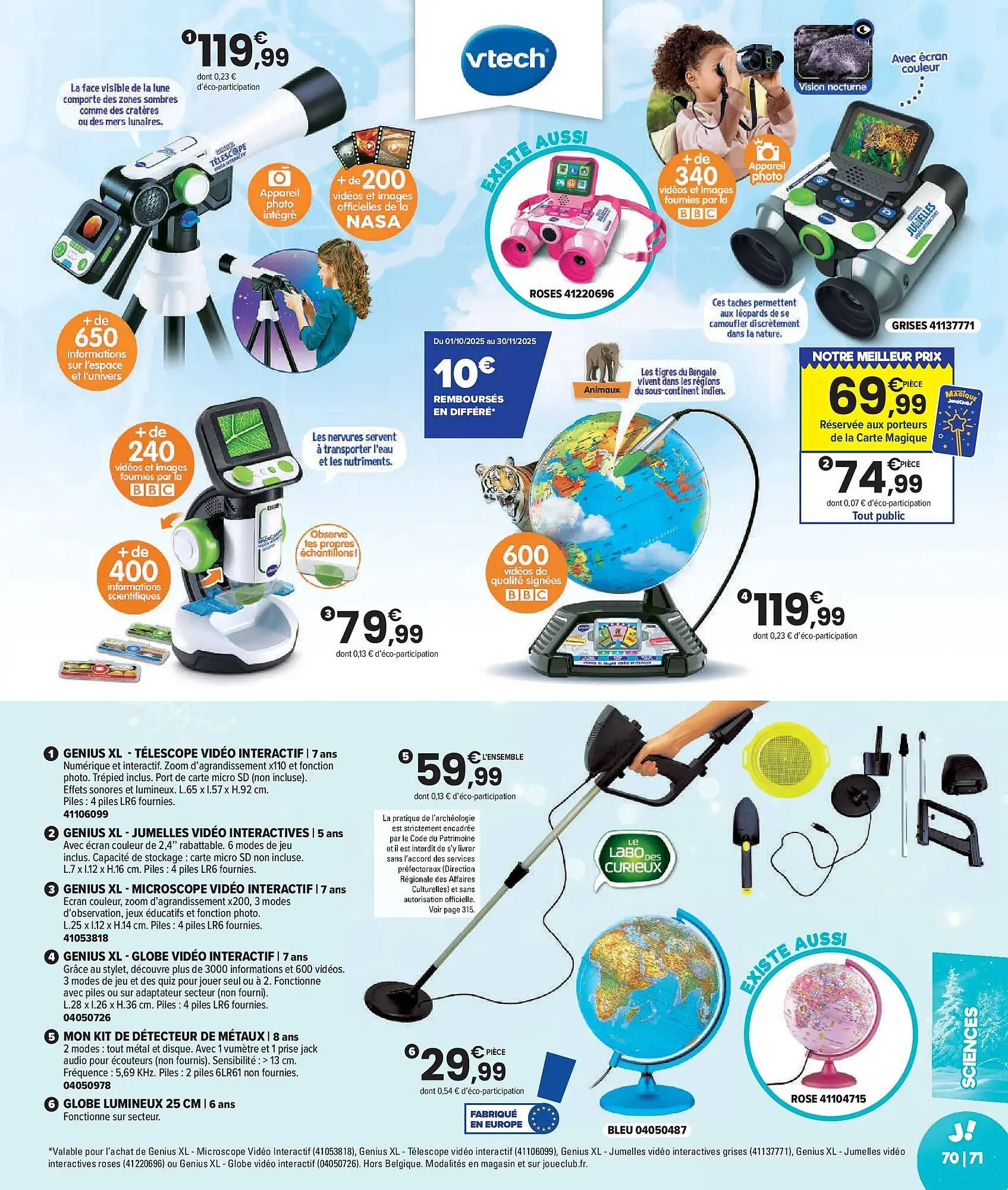 Catalogue JouéClub du 7 octobre au 7 décembre 2025 - Catalogue page 71