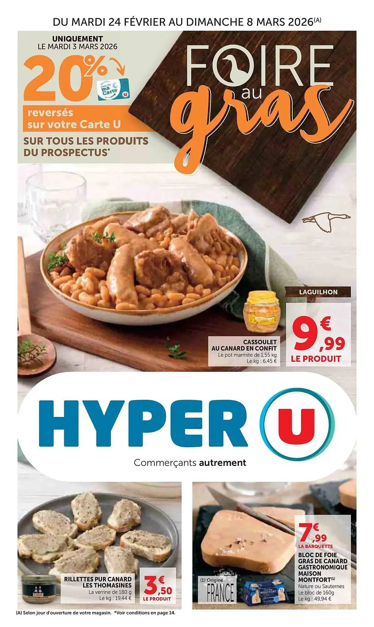 Catalogue Hyper U du 24 février au 8 mars 2026 - Catalogue page 1