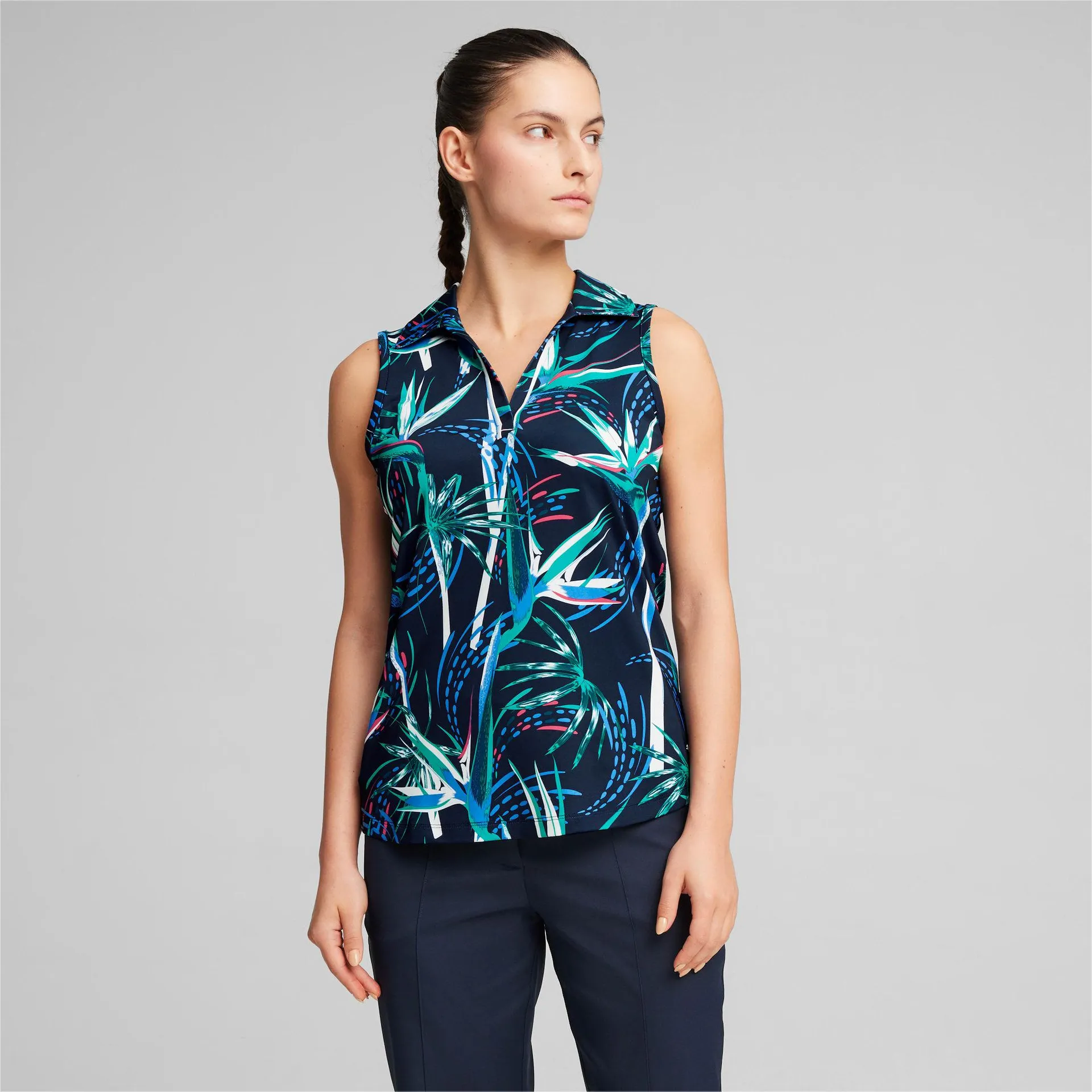 Polo de golf sans manches MATTR Paradise Femme