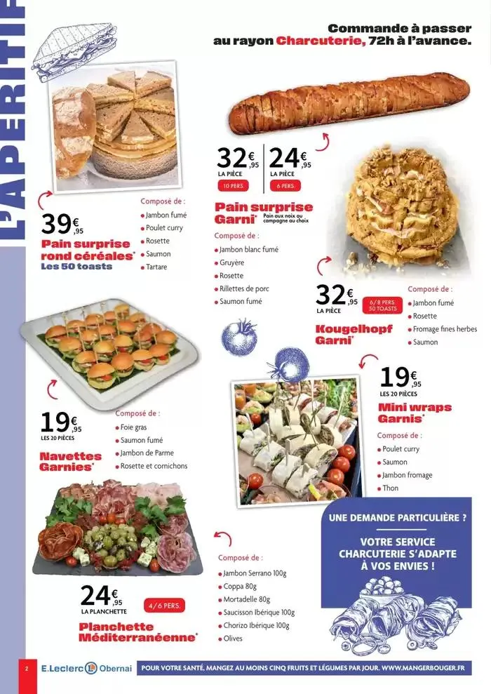 Carte Traiteur Permanente du 1 avril au 15 décembre 2025 - Catalogue page 2