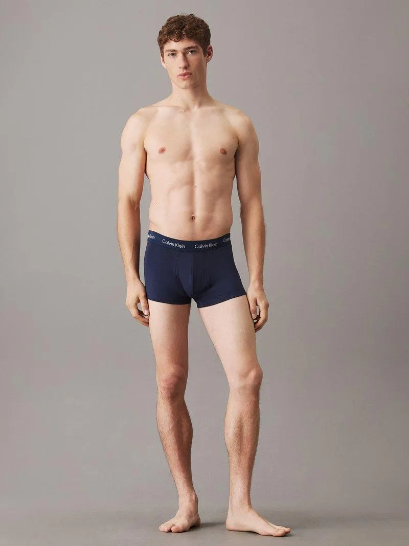 LOW RISE TRUNK STRETCH 3 PACK - Calzoncillos - blue