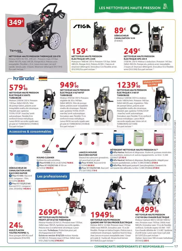 Motoculture et remorques du 1 mars au 31 mai 2025 - Catalogue page 17