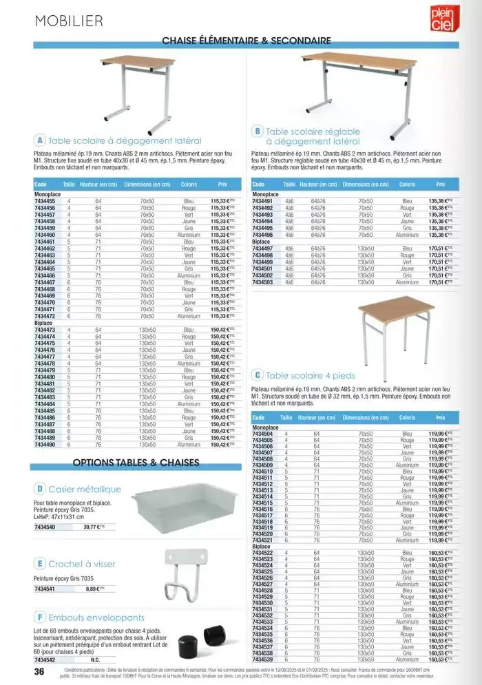 Écoles et loisirs 2025 du 1 janvier au 31 décembre 2025 - Catalogue page 36