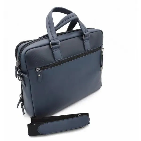 Jump - Serviette 2 soufflets - portable 15" maxi - bleu