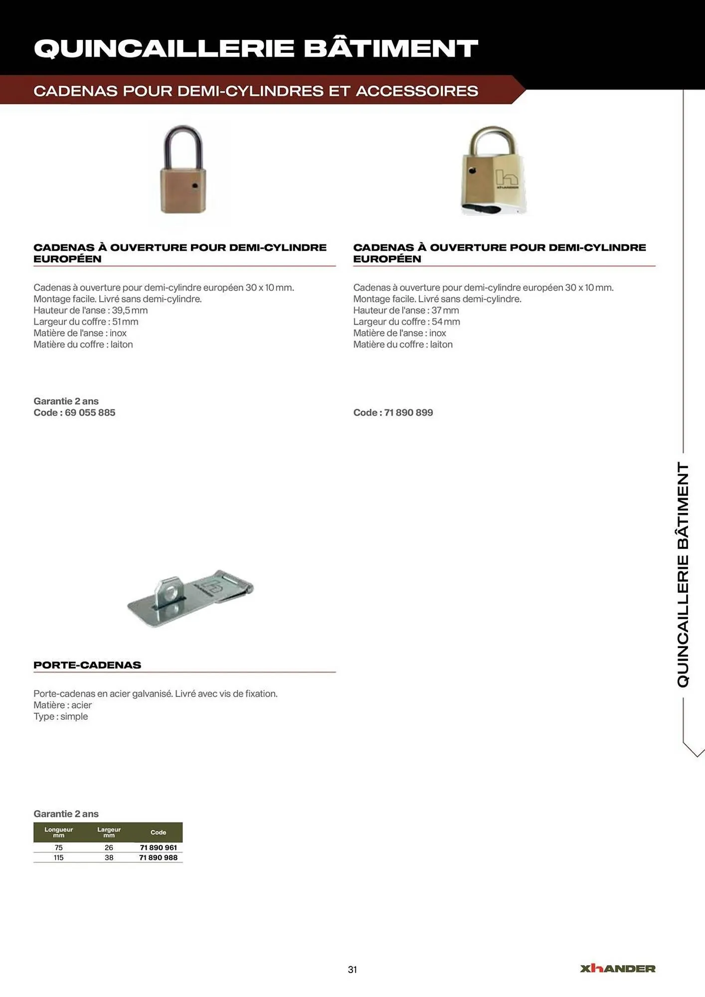 Catalogue Prolians du 2 septembre au 31 décembre 2025 - Catalogue page 31