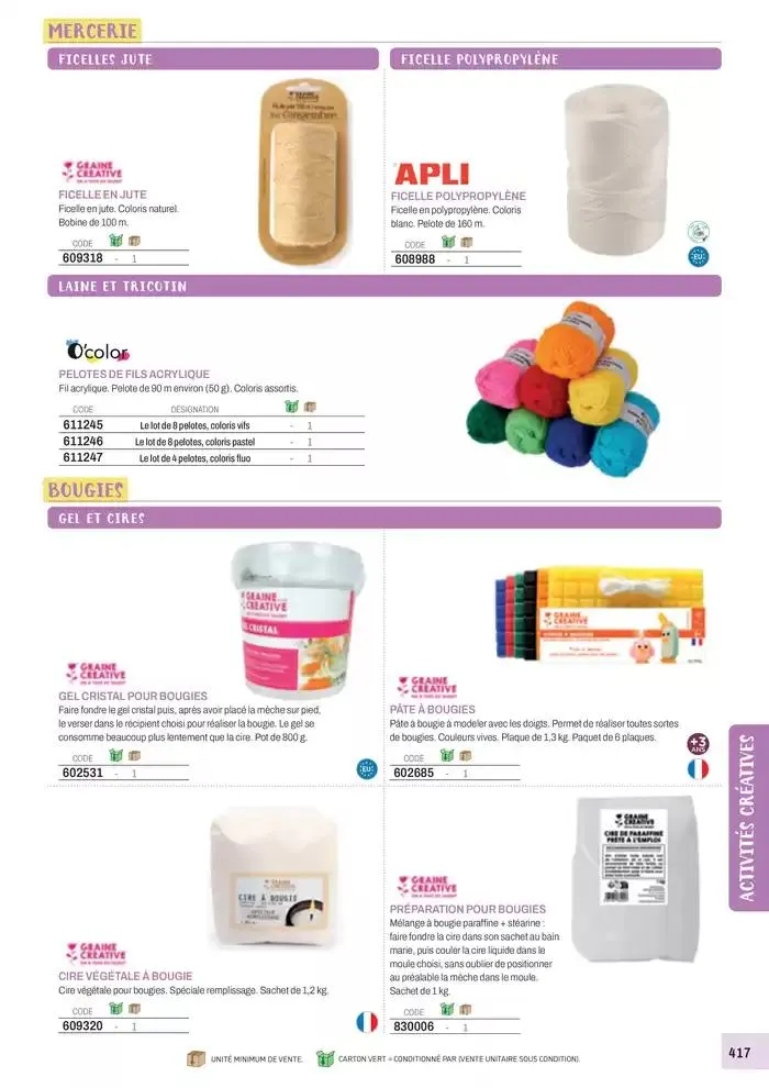 Nos Catalogues Thématiques du 1 janvier au 31 décembre 2025 - Catalogue page 419