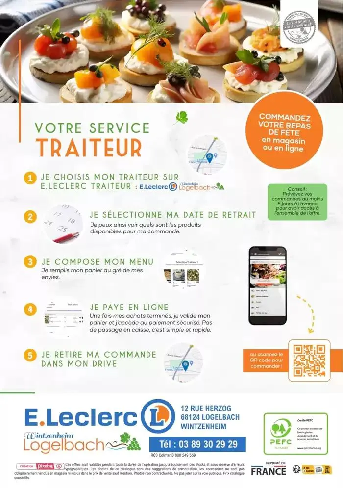 CARTE TRAITEUR 2025 du 31 mars au 31 décembre 2025 - Catalogue page 20