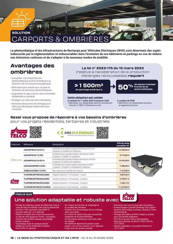 Les mois du Photoboltaique et de l'IRVE 2025 du 3 mars au 30 avril 2025 - Catalogue page 18