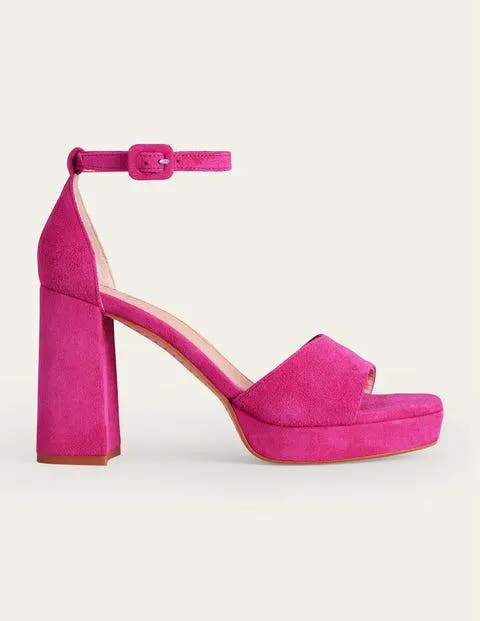 Sandales compensées à talons