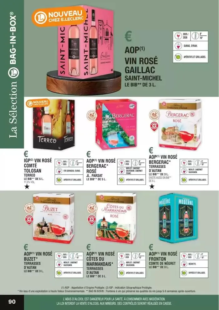 GUIDE DES VINS 2025 2026 du 27 février au 31 janvier 2027 - Catalogue page 90
