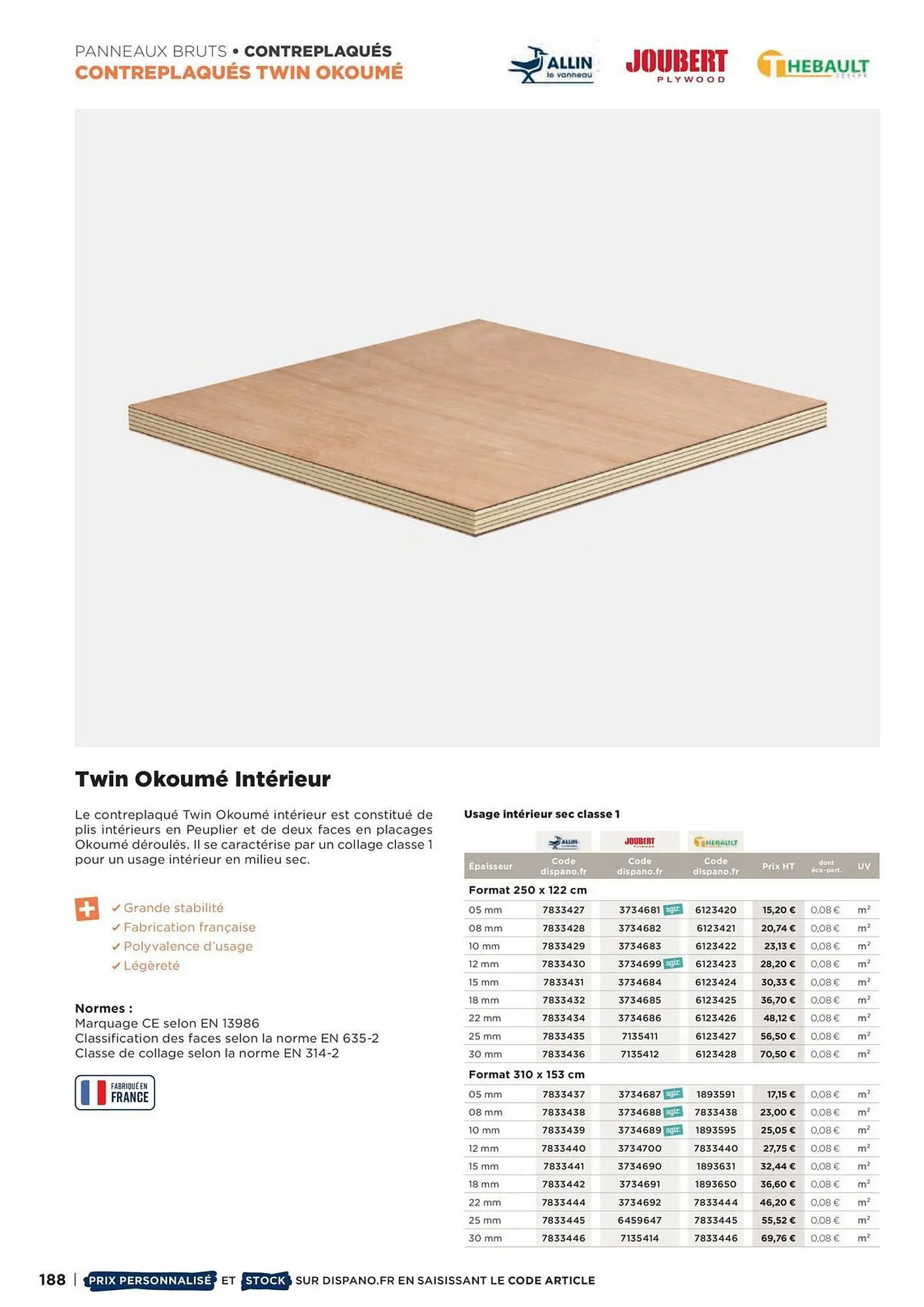 Catalogue Dispano du 8 avril au 31 décembre 2026 - Catalogue page 188