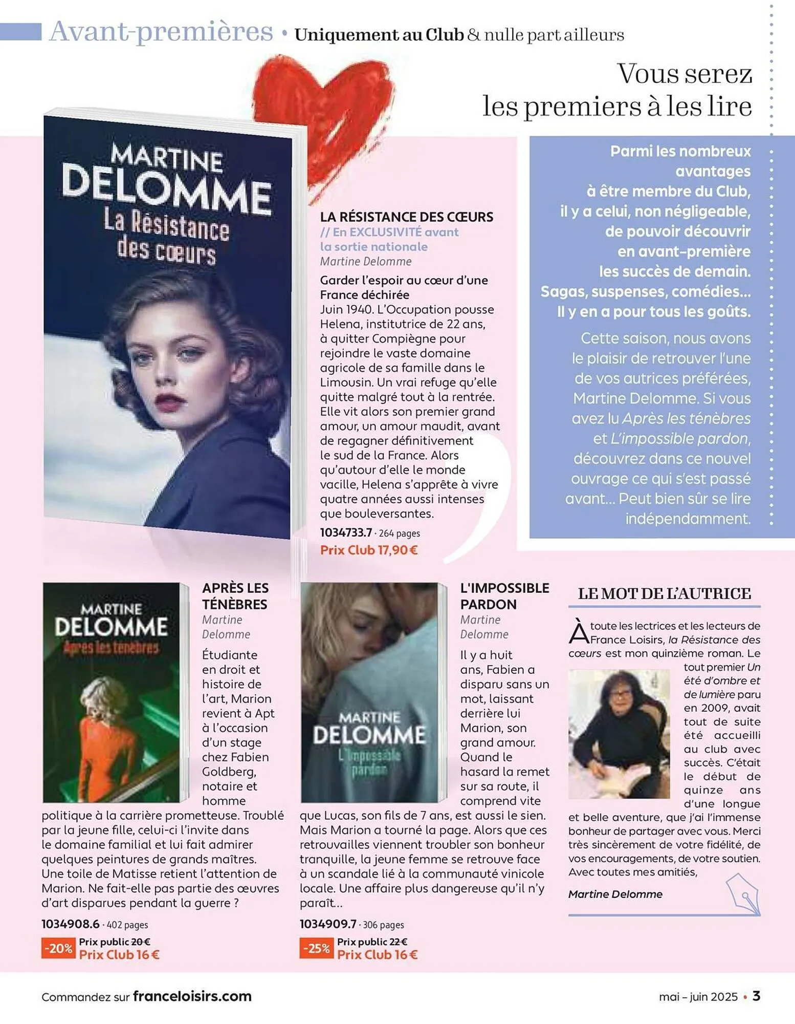 Catalogue France Loisirs du 30 avril au 30 juin 2025 - Catalogue page 3