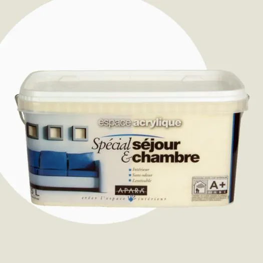 Peinture Apara séjours et chambres blanc satin 2,5L