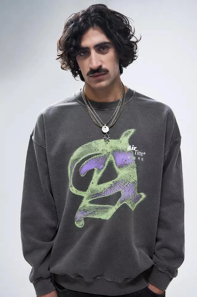 UO - Sweatshirt Air Time marron